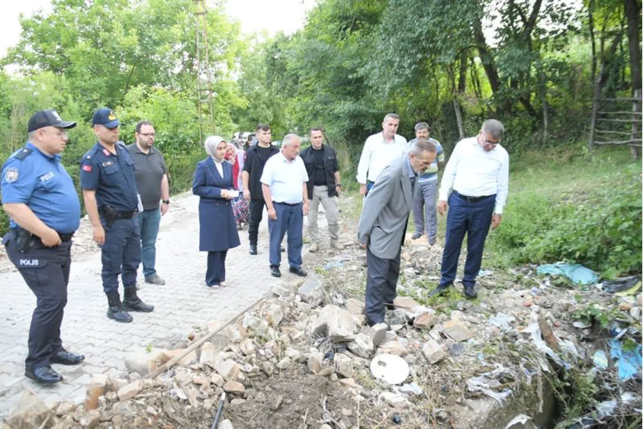 Vali Gürel, selden zarar gören alanlarda incelemede bulundu