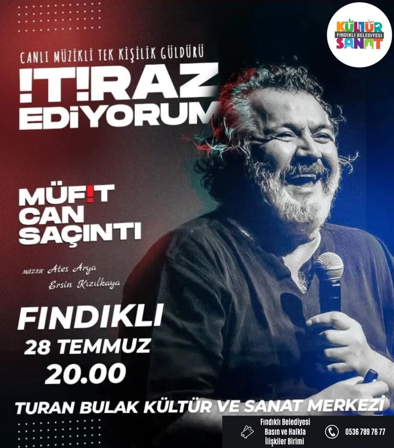 Ünlü oyuncu Müfit Can Saçıntı "İtiraz ediyorum"oyunuyla Fındıklı'da