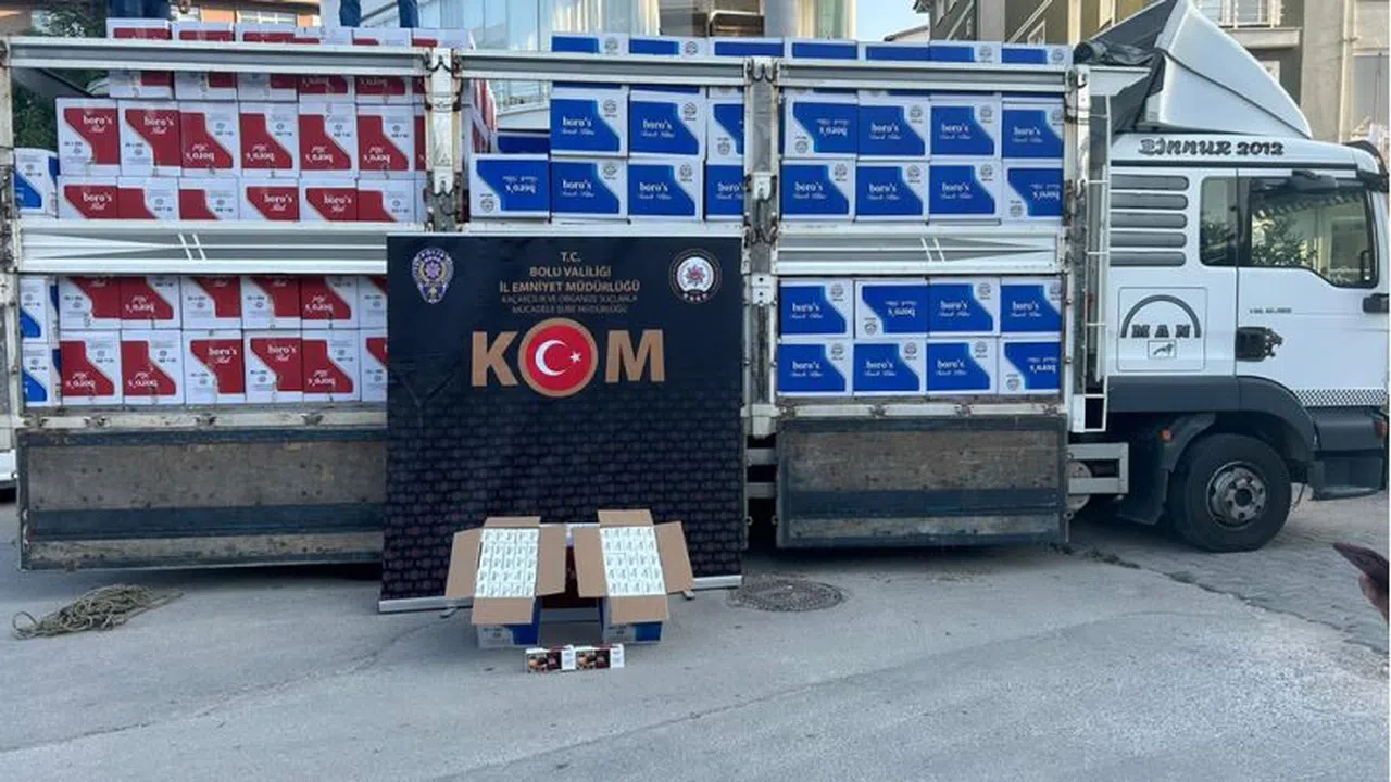 Bolu'da 5 milyon 499 bin 480 makaron ele geçirildi