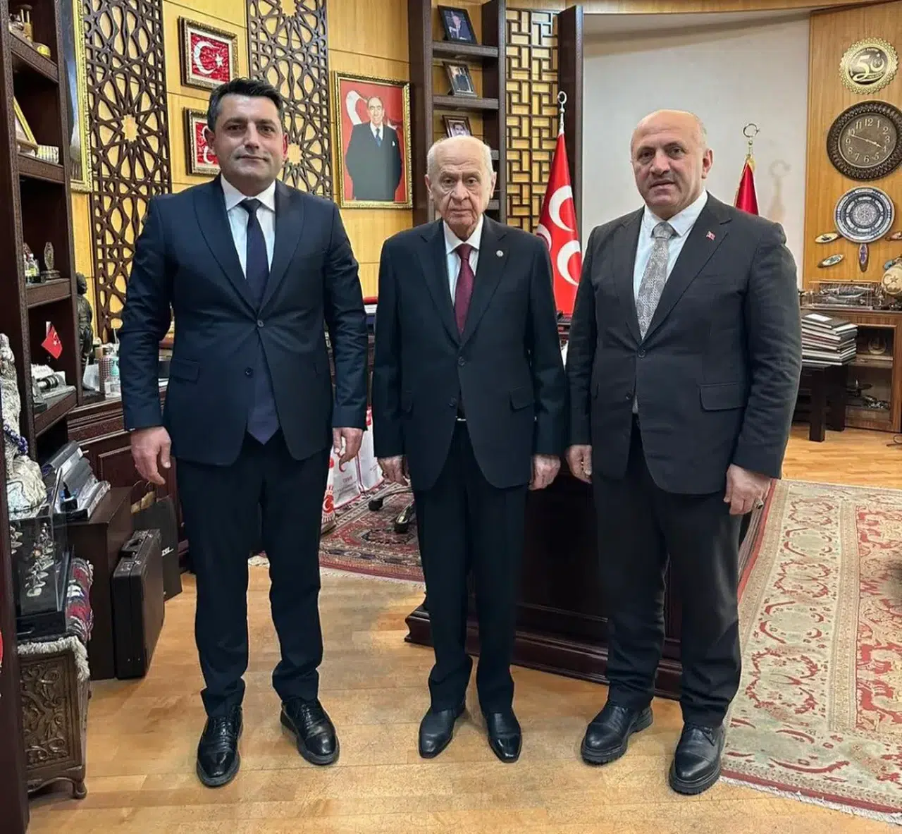 Çayeli Belediye Başkanı İsmail Hakkı ÇİFTÇİ Devlet Bahçeli'yi ziyaret etti