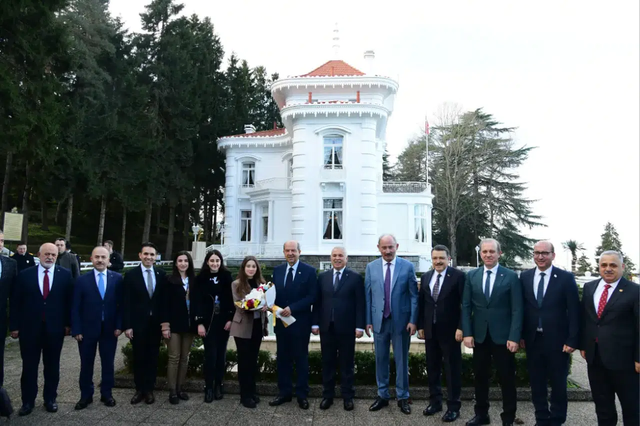 KKTC Cumhurbaşkanı Tatar, Trabzon'da Tarihî Atatürk Köşkü'nü Ziyaret Etti