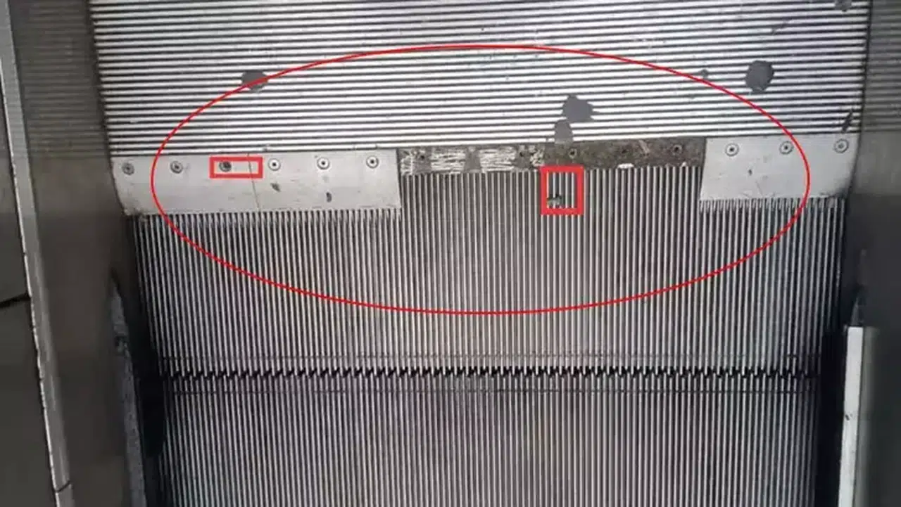 Esenler'de metro istasyonunun yürüyen merdivenleri parçalandı