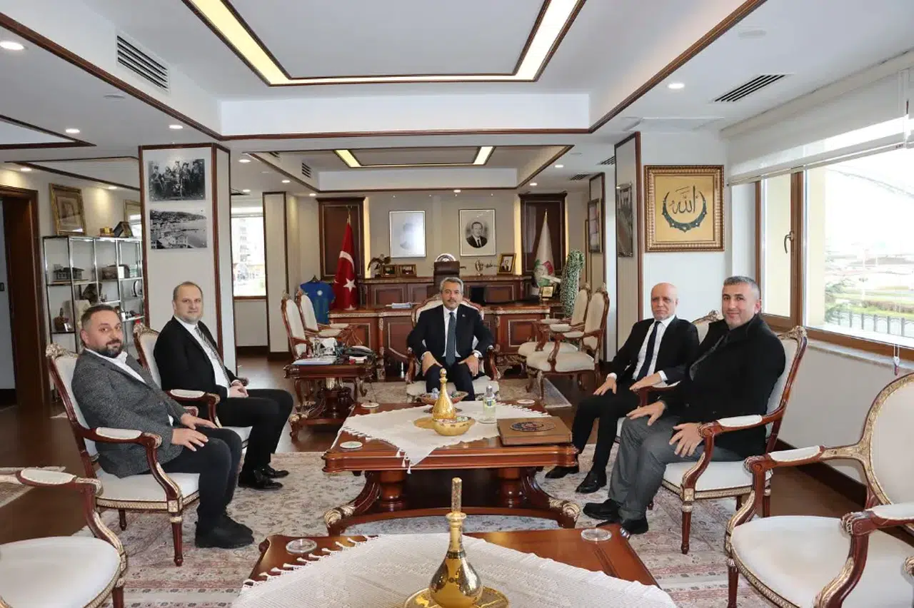 Öz Büro İş Sendikası Başkanı Gülbaba, Vali Baydaş'ı ziyaret etti