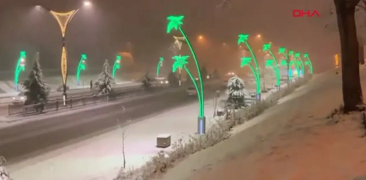 Bingöl'de Kar Yağışı ve Tipi Nedeniyle Erzurum Kara Yolu TIR Trafiğine Kapatıldı