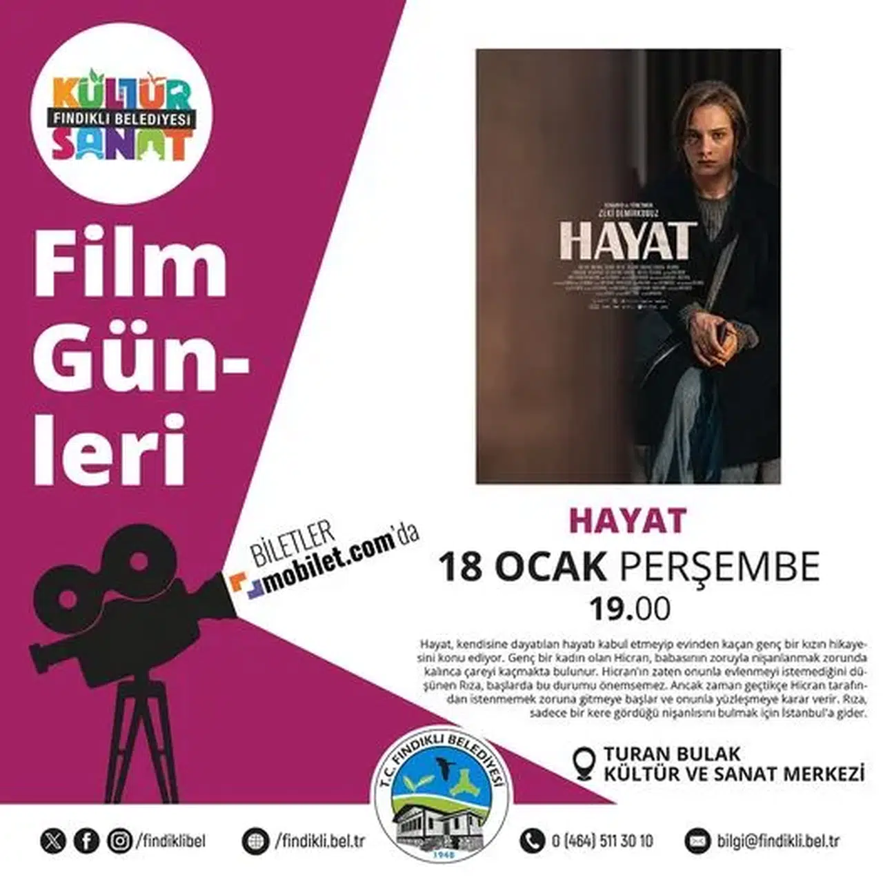 Zeki Demirkubuz'un Yeni Filmi "Hayat" Rize'de Gösterime Giriyor