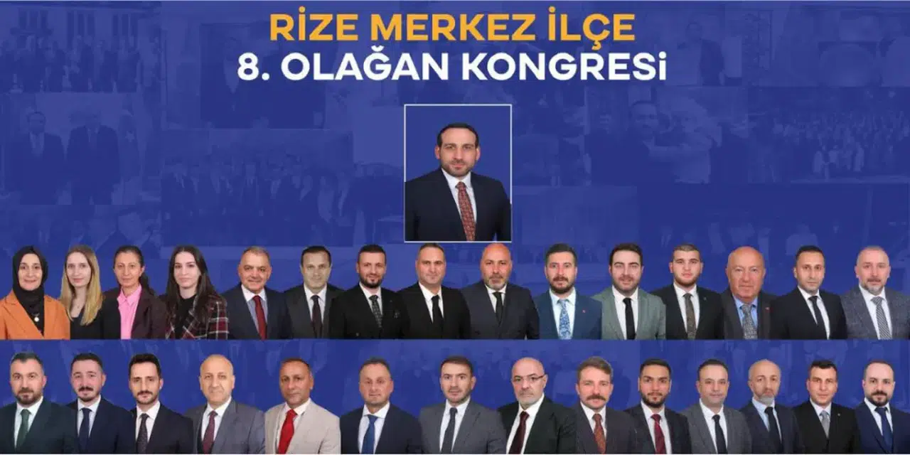 Rize AK Parti Merkez İlçe Başkanlığı'nda Burak Ak Güven Tazeledi
