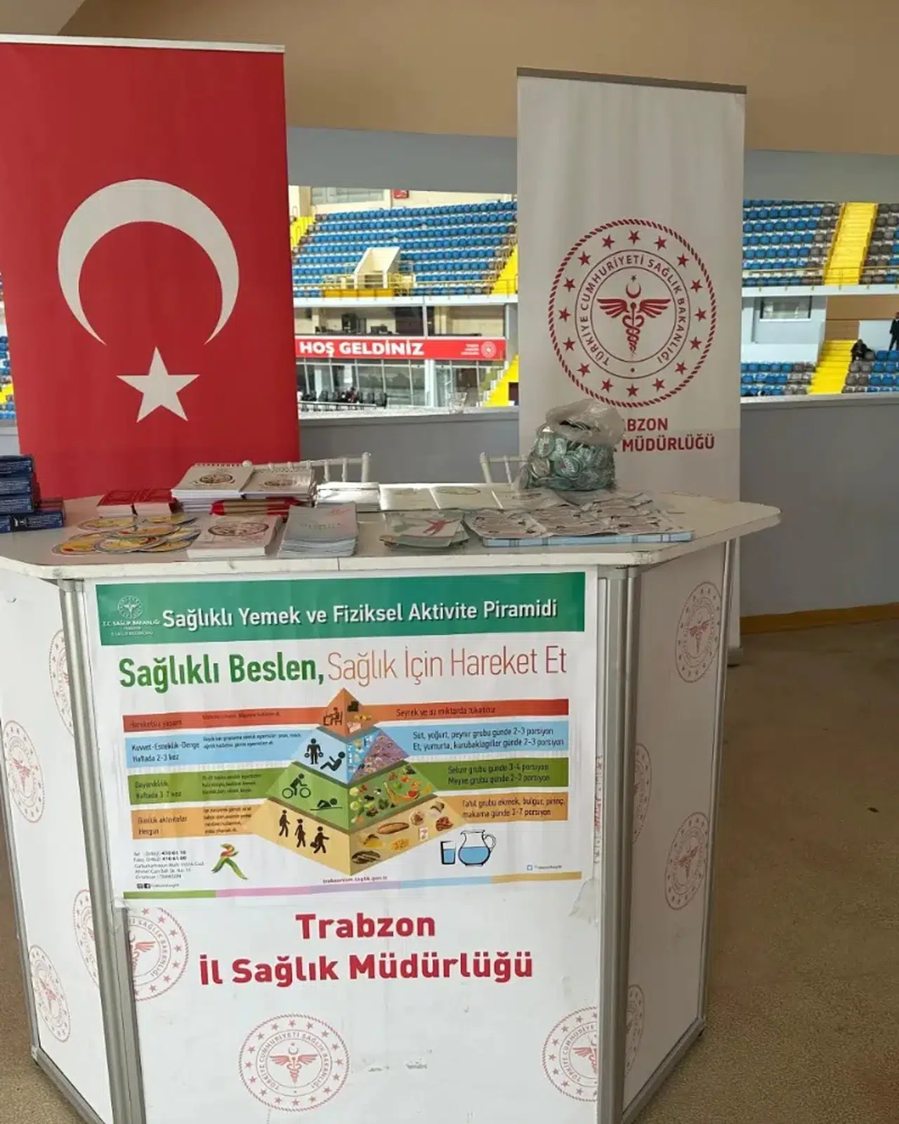 Trabzon'un Kurtuluşu Masa Tenisi Turnuvasında Sağlık Standı Kuruldu