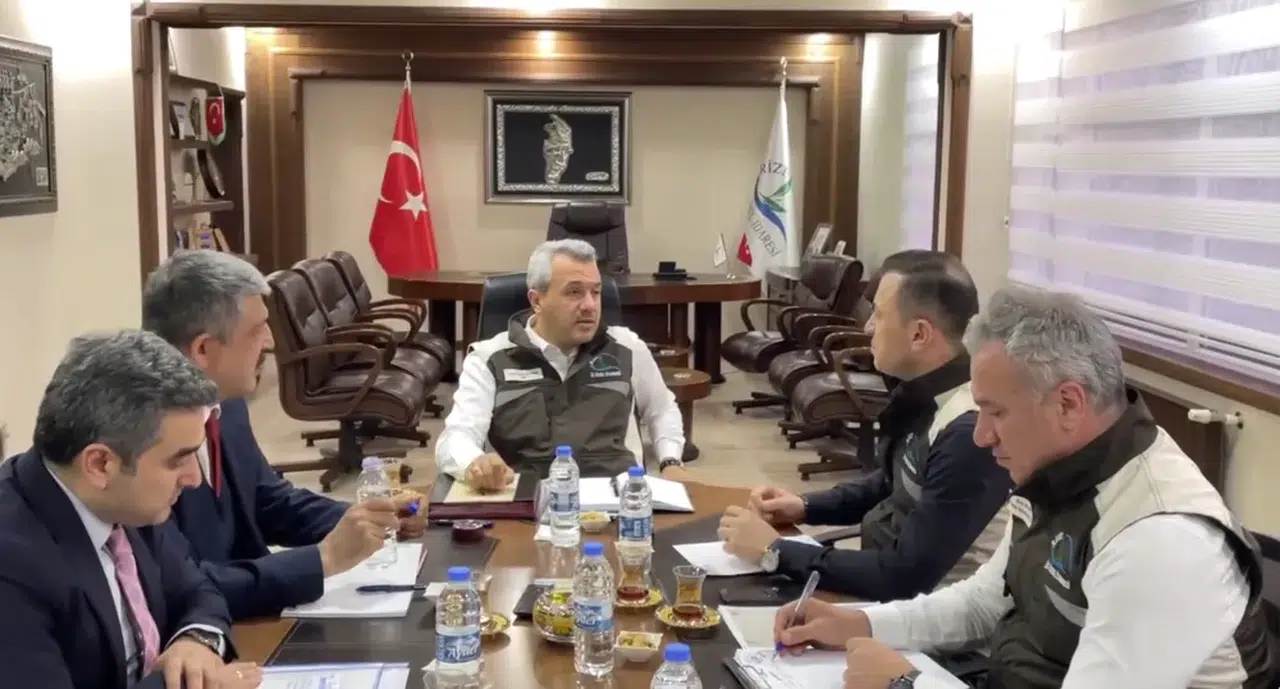 Rize'deki müdürlüklerin sorumluluk alanları ile ilgili toplantı yapıldı