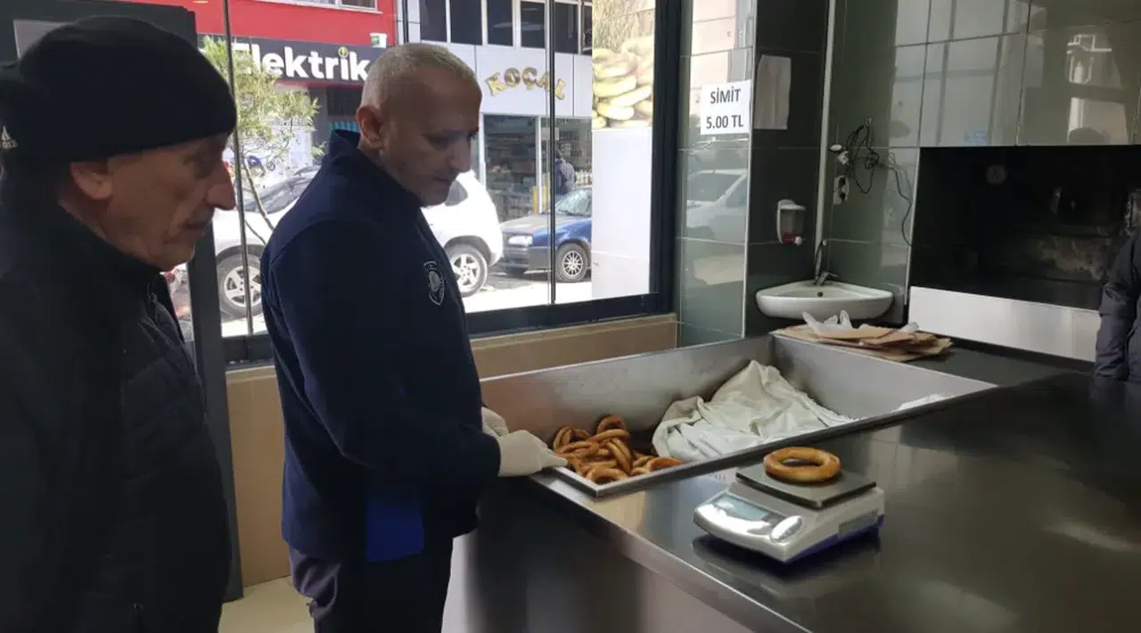 Çayeli'de simit denetimi