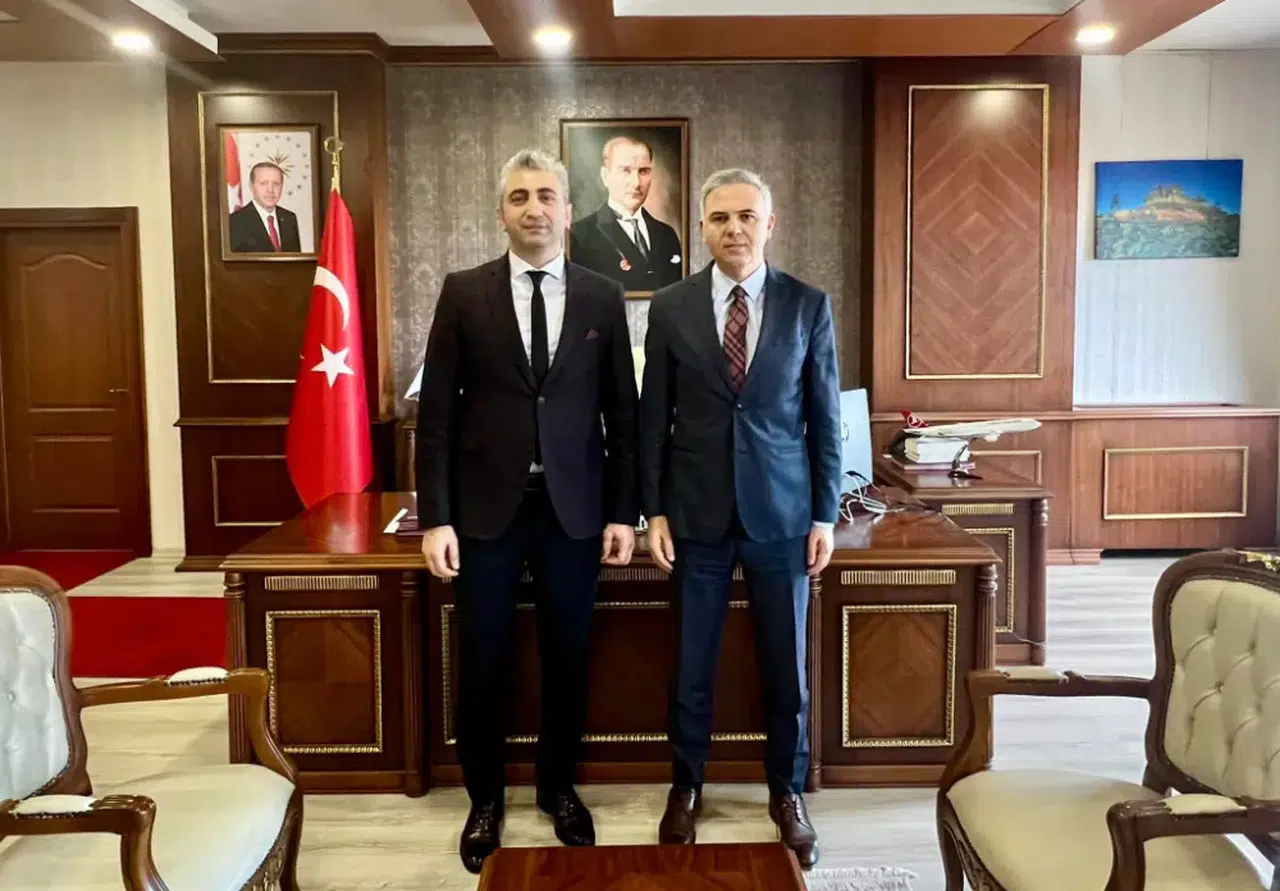 İlçeye yeni atanan SGK Müdürü Güngör, Kaymakam Akın'ı ziyaret etti