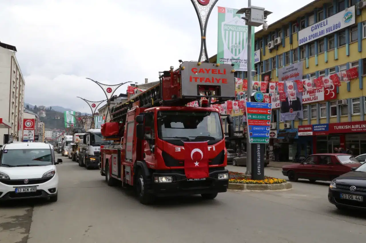 Çayeli Belediyesi'nden itfaiye birimine büyük yatırım
