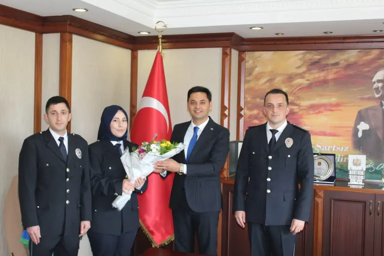 Emniyet Amiri Akın Kaymakam Yükselecek'i ziyaret etti