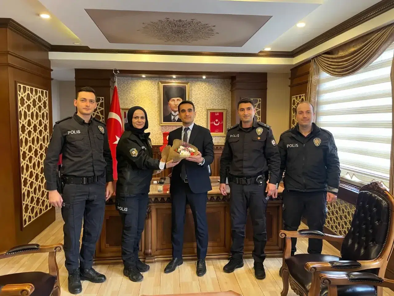 İlçe Emniyet Amirinden Kaymakam Açıkgöz'e ziyaret