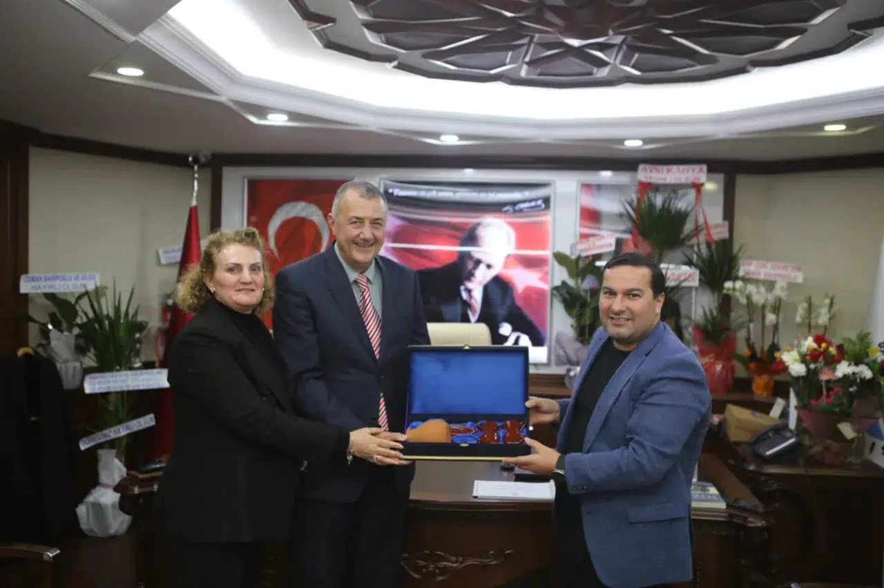 Kaymakam Altay'dan Başkan Atagün'e tebrik ziyareti