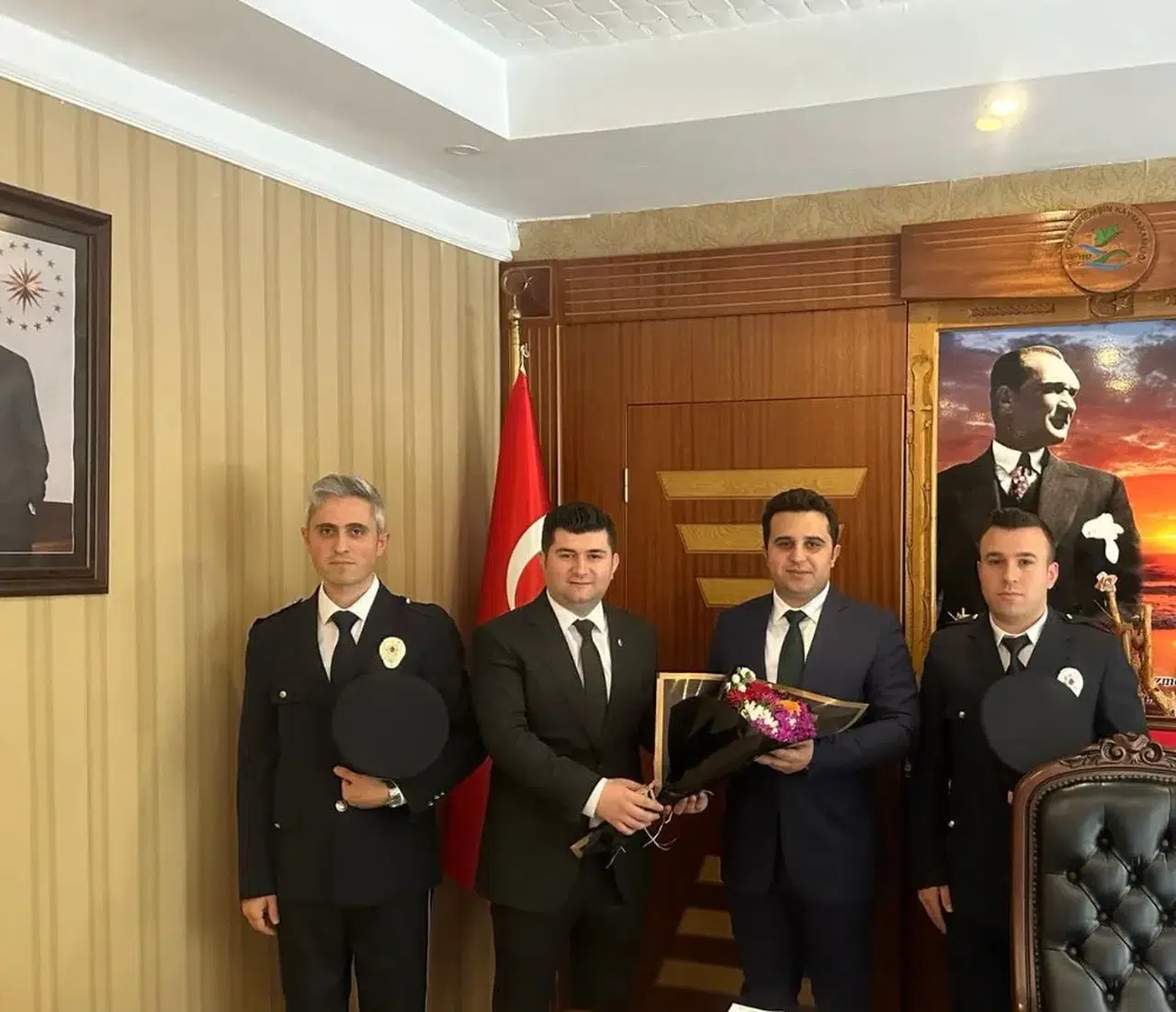 İlçe Polis Teşkilatından Çamlıhemşin Kaymakamlığı'na ziyaret