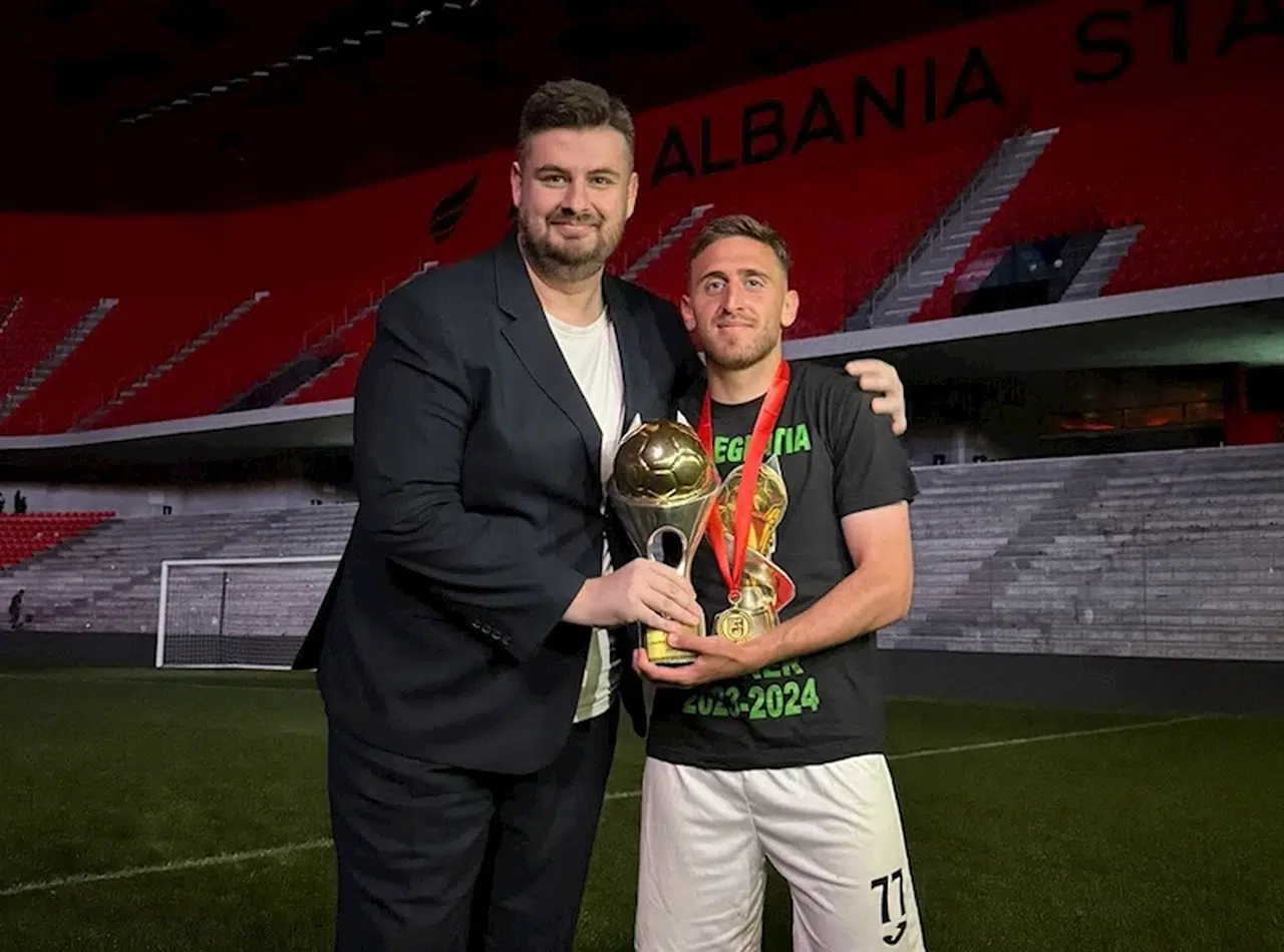 Melih İbrahimoğlu'nun forma giydiği Egnatia, Arnavutluk Kupası'nın sahibi