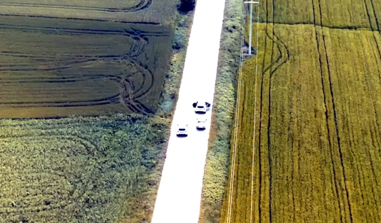 Çalıntı otomobille kaçan şüpheli, havadan ve karadan takiple yakalandı