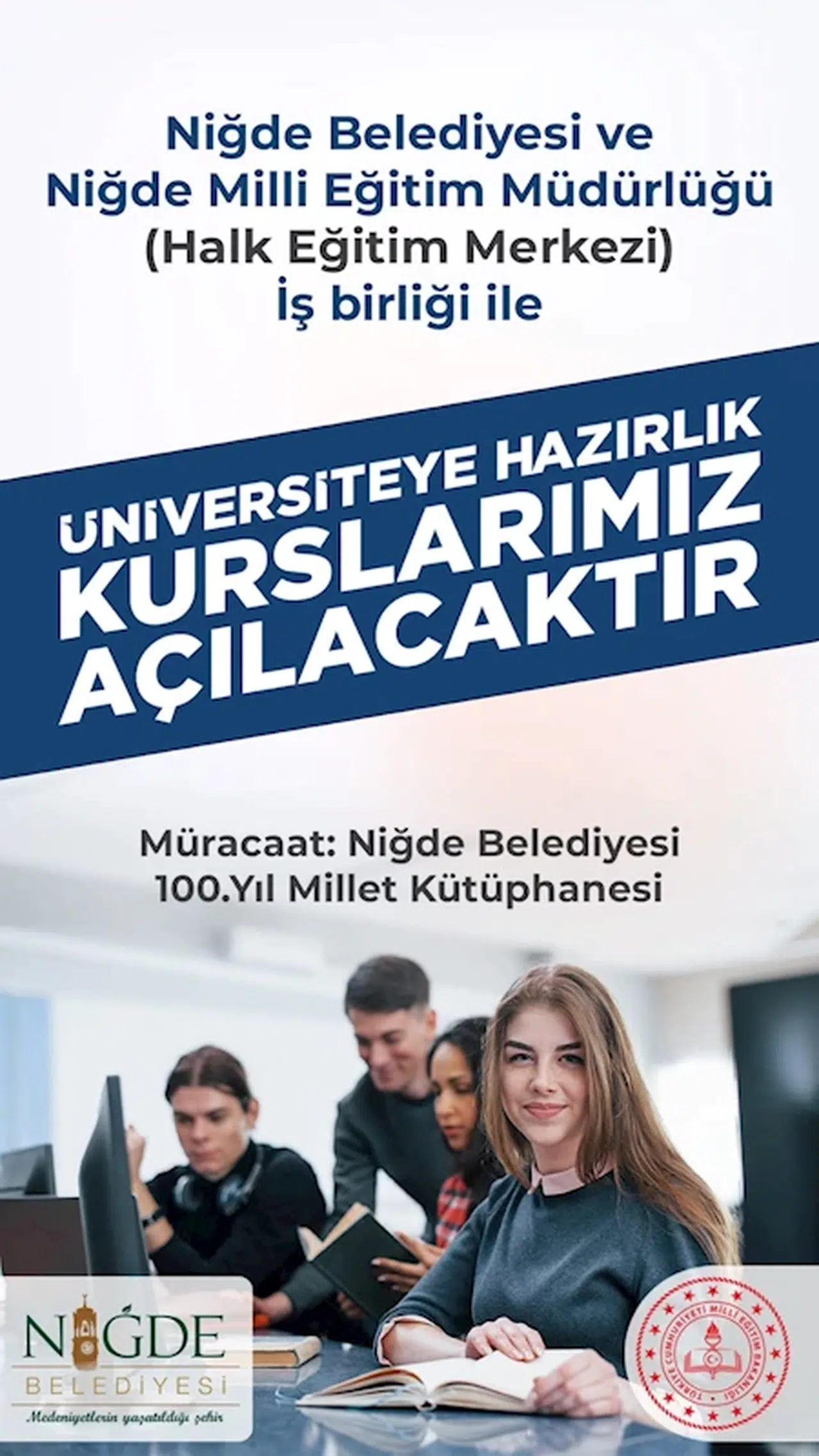 Niğde Belediyesi'nden ücretsiz üniversiteye hazırlık kursu