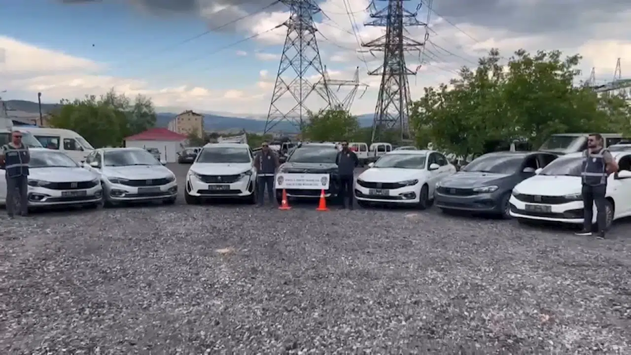 Bingöl’de 7 çalıntı araç ele geçirildi