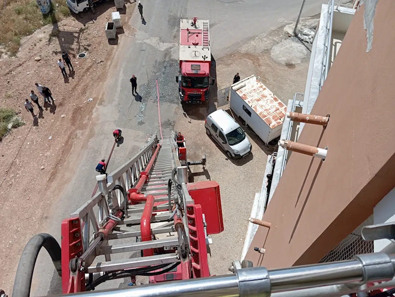 Mardin'de apartmanın 5'inci katında yangın 