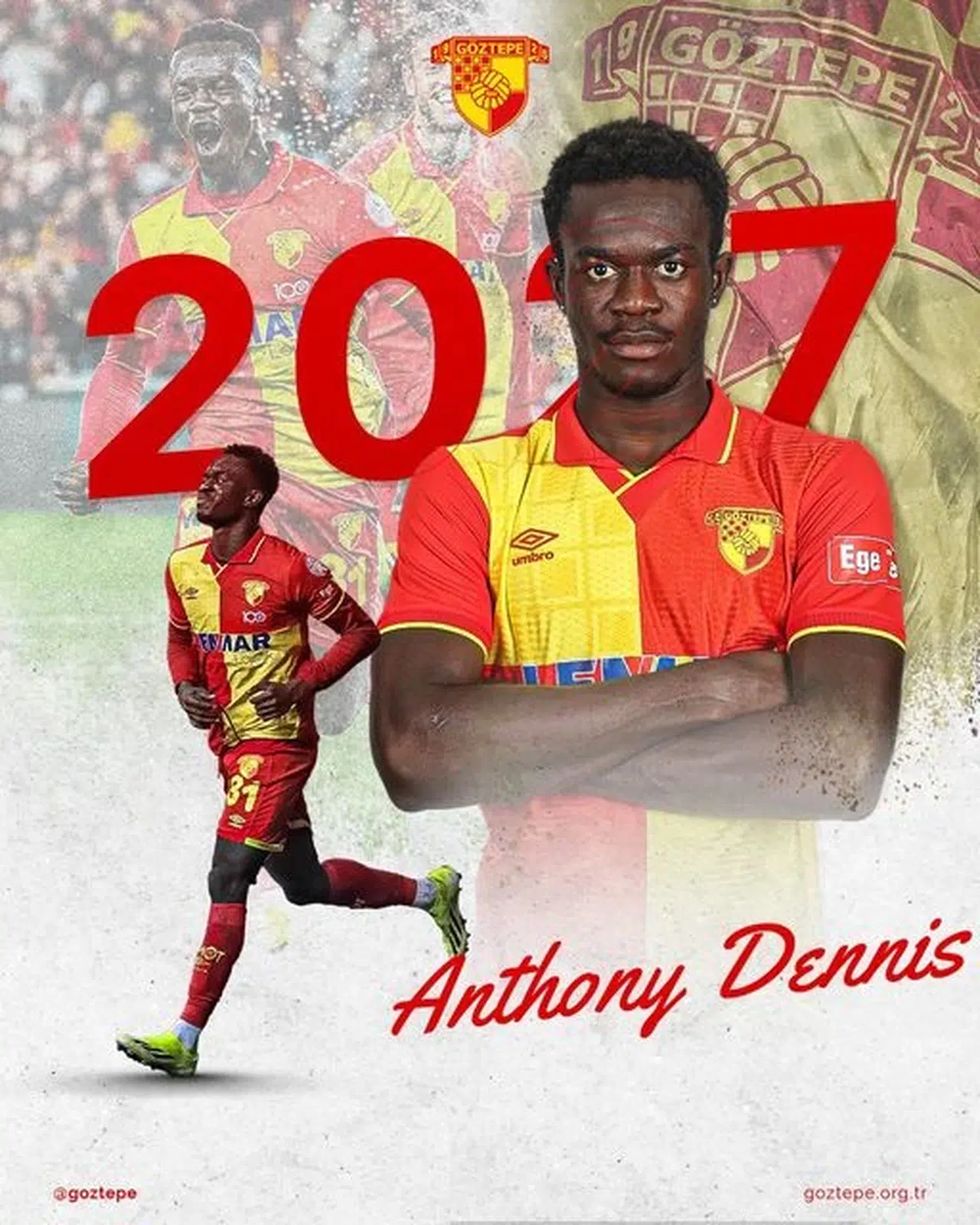 Göztepe'de Dennis uzattı