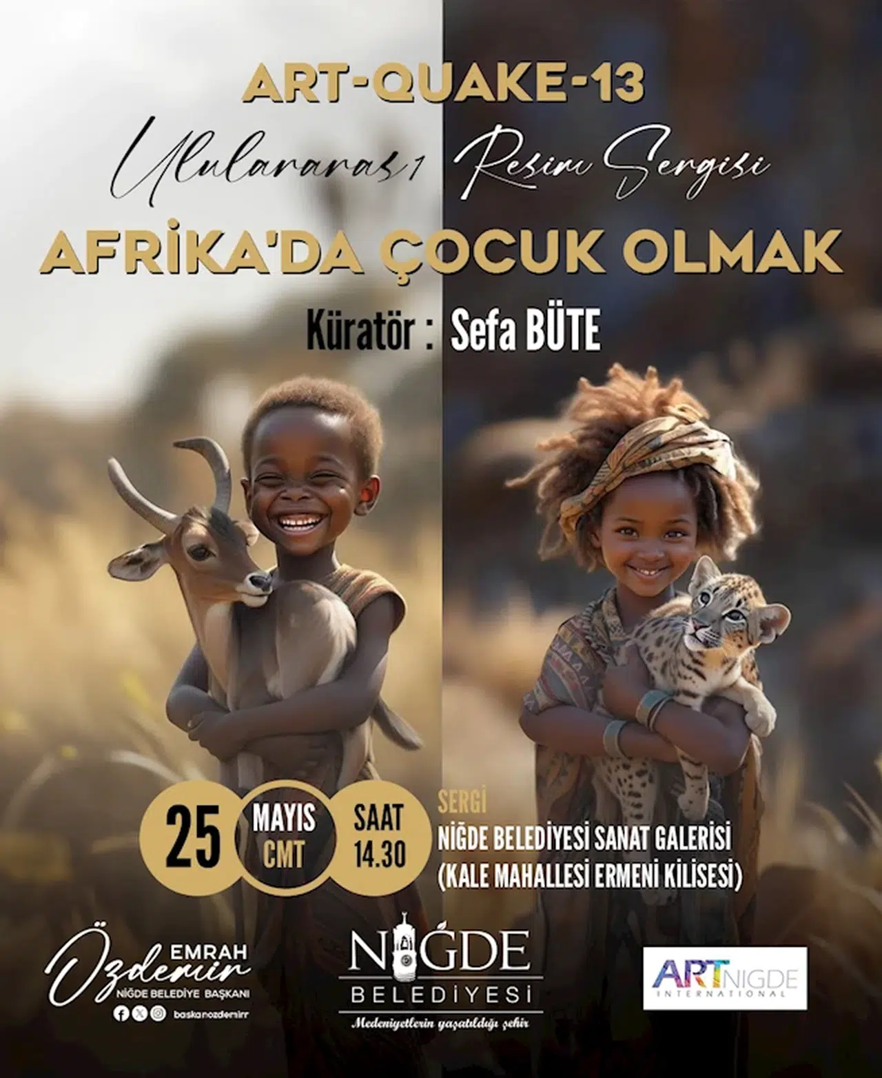 Niğde Belediyesi’nden Afrika’da Çocuk Olmak' temalı uluslararası sergi