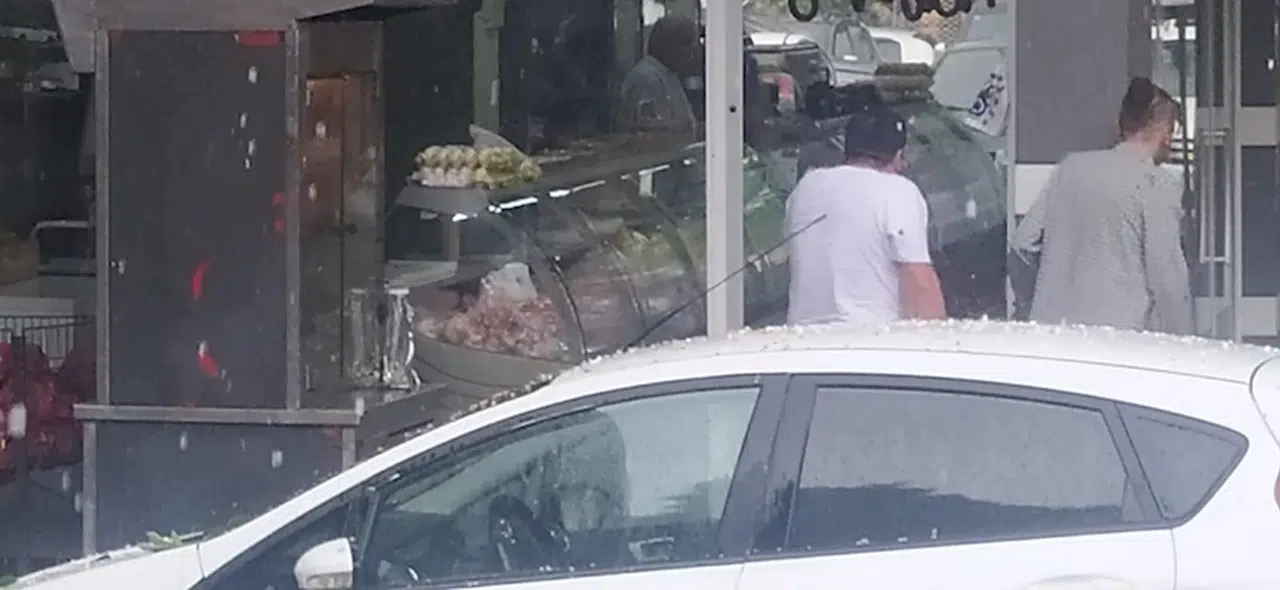 Bursa'da dolu yağdı