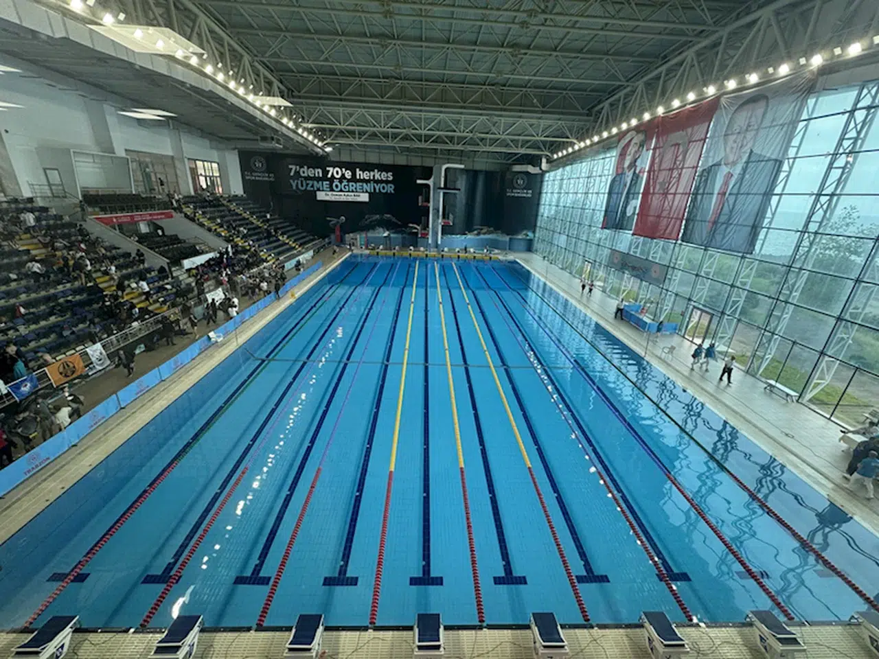 Paletli Yüzme Küçükler, Yıldızlar, Gençler Türkiye Birinciliği, Trabzon'da başladı