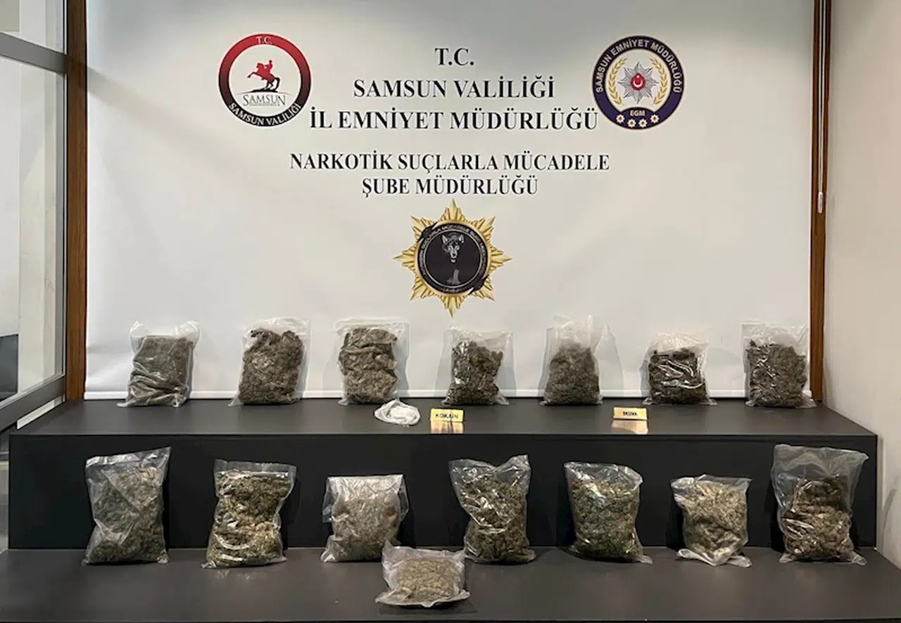 Samsun'da uyuşturucu ticaretine 2 gözaltı