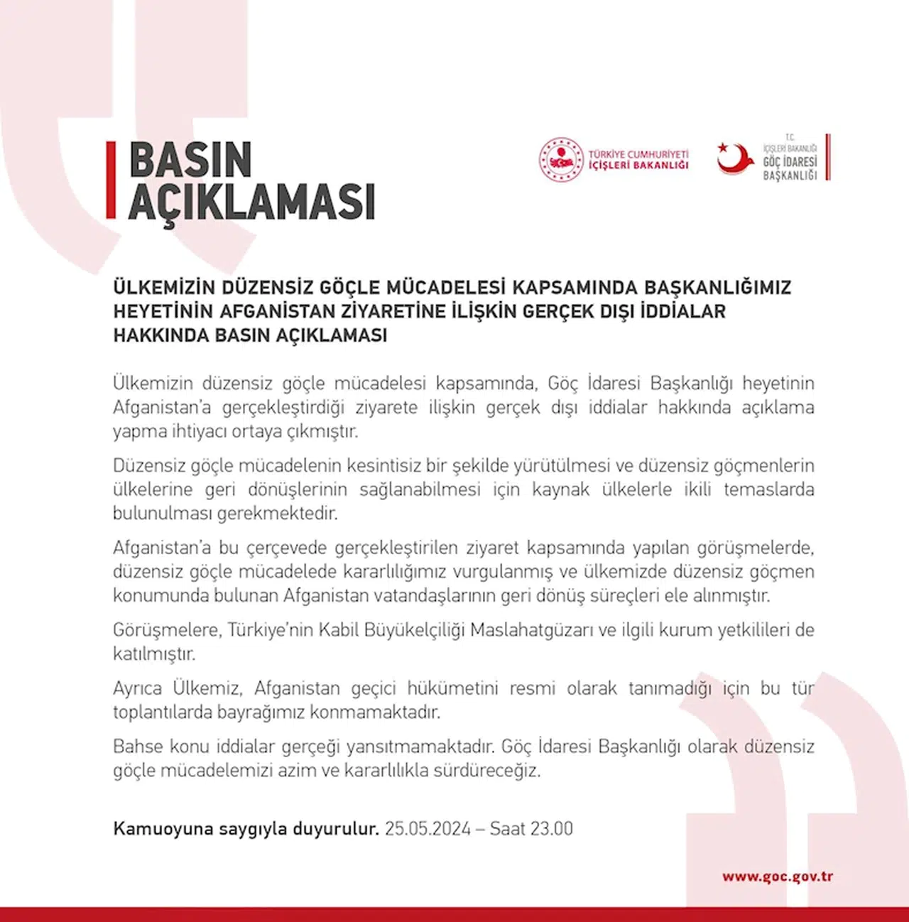 Göç İdaresi Başkanlığı'ndan 'Afganlara kolay vize verilecek' iddialarına yalanlama