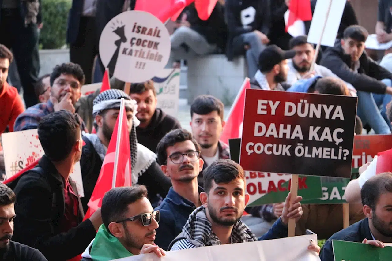 Zonguldak’ta Filistin tepkisi