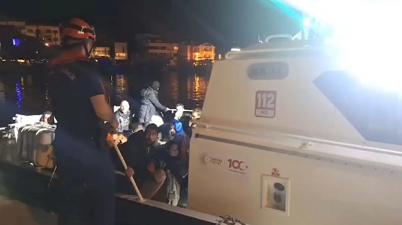 Datça'da 56 kaçak göçmen yakalandı 