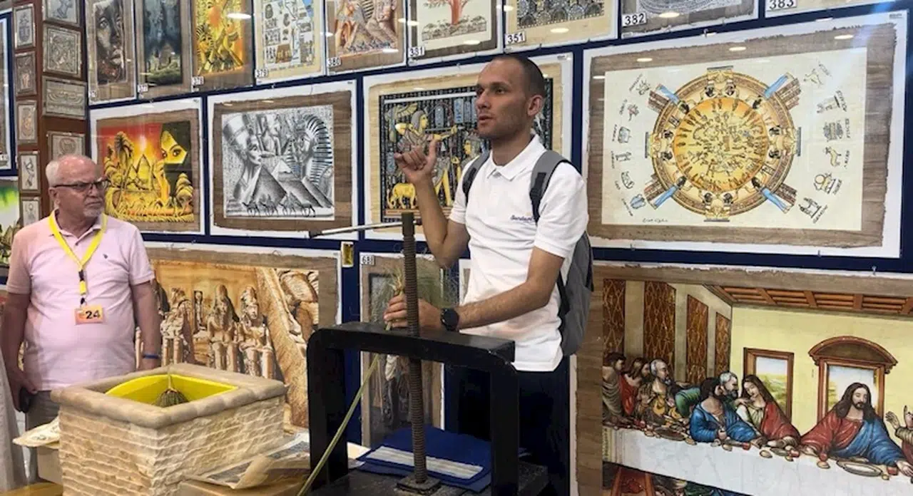 (ÖZEL) Mısır'ın papirüs atölyelerinde tarihe yolculuk