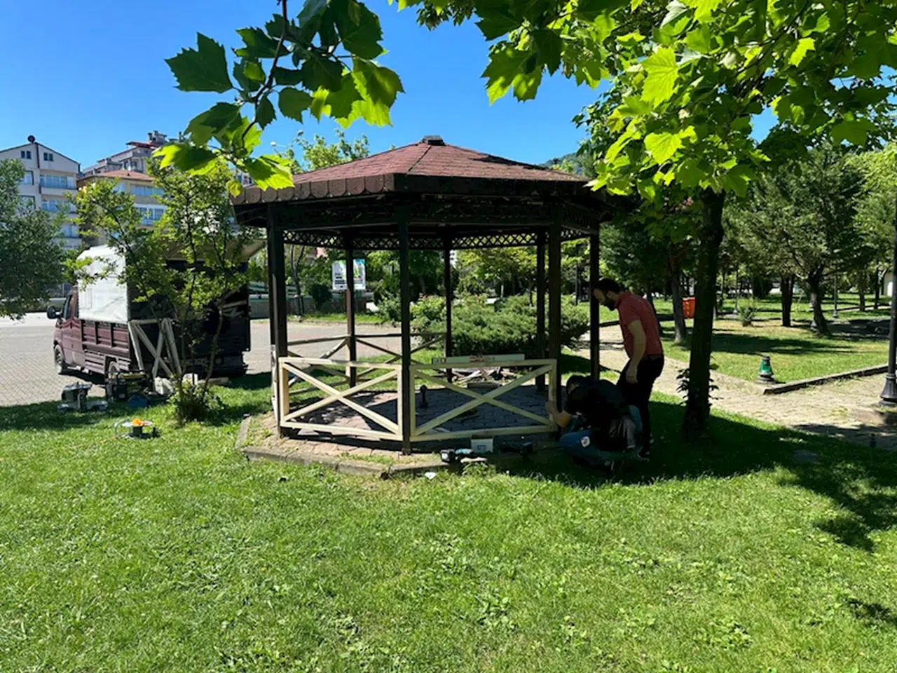 Espiye'de alt ve üstyapı çalışmaları sürüyor