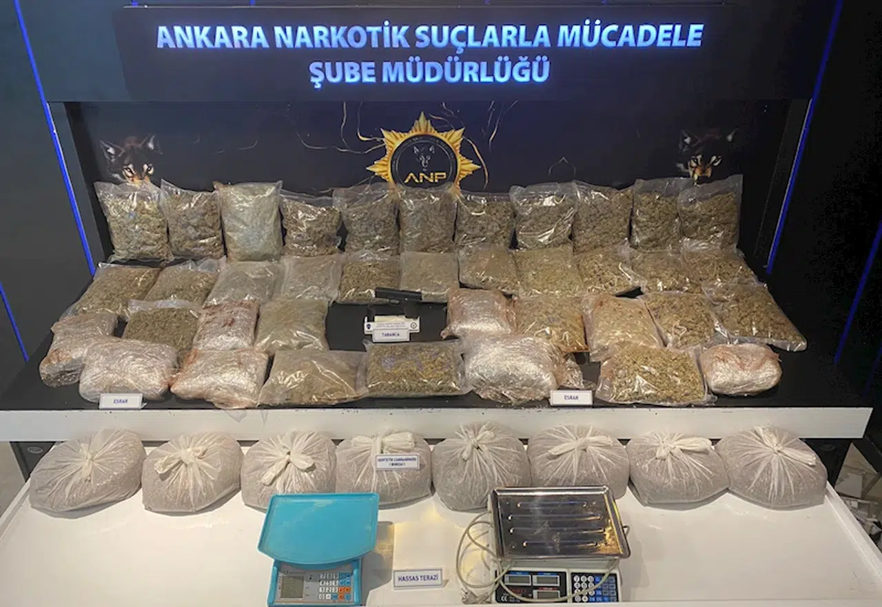 Ankara'da uyuşturucu ticaretine 9 gözaltı