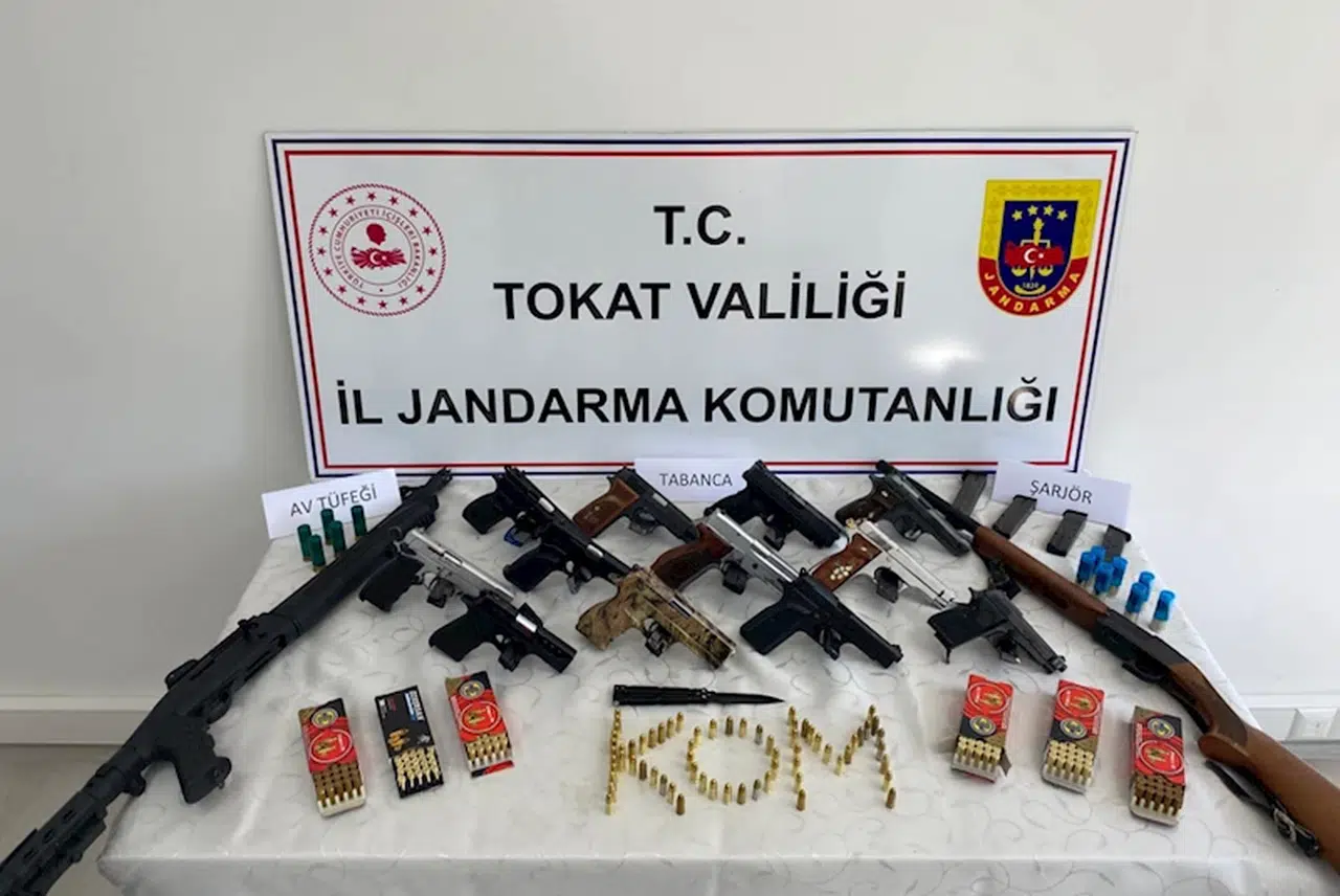 Tokat'taki silah ve mühimmat kaçakçılığı operasyonunda 3 kişi tutuklandı 
