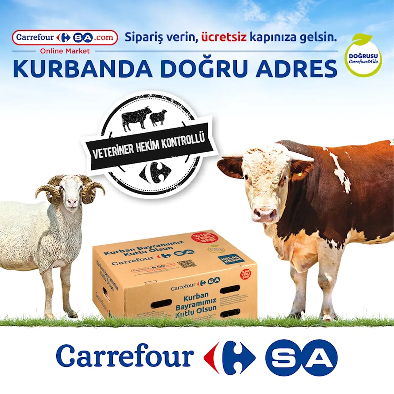 CarrefourSA, 4 ayrı kurbanlık hisse paketi sunuyor