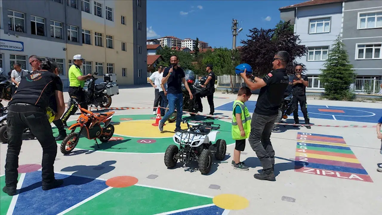 Karabük'te ilkokul öğrencilerine ATV ve motosiklet sürüş eğitimi