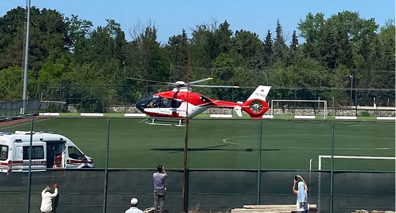 Samsun'da boğulma tehlikesi geçiren çocuk ambulans helikopterle hastaneye kaldırıldı