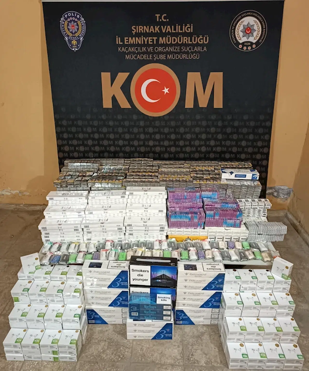 Şırnak’ta kaçakçılık operasyonlarında 48 Gözaltı