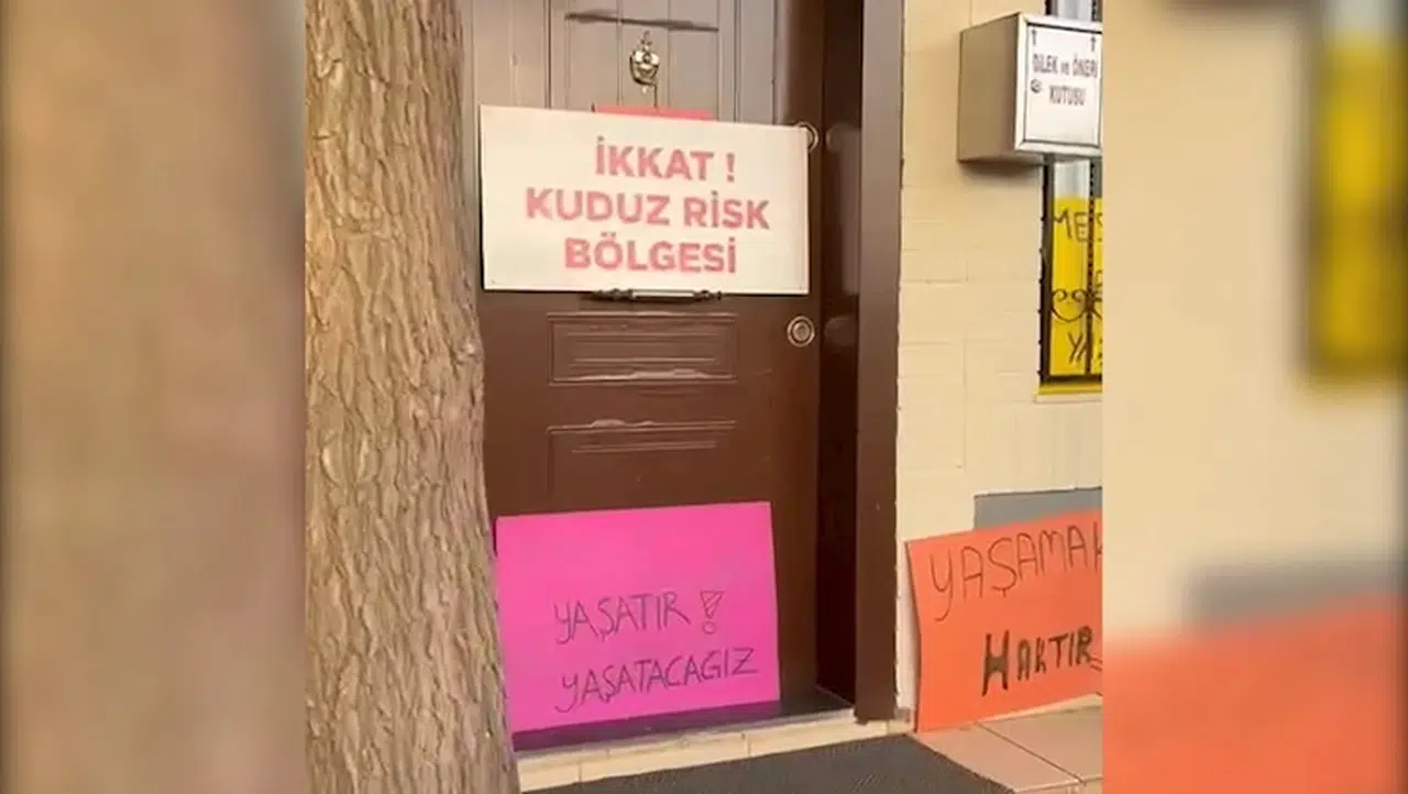 'Kuduz' karantinasına alınan mahallede arbede; 3 gözaltı