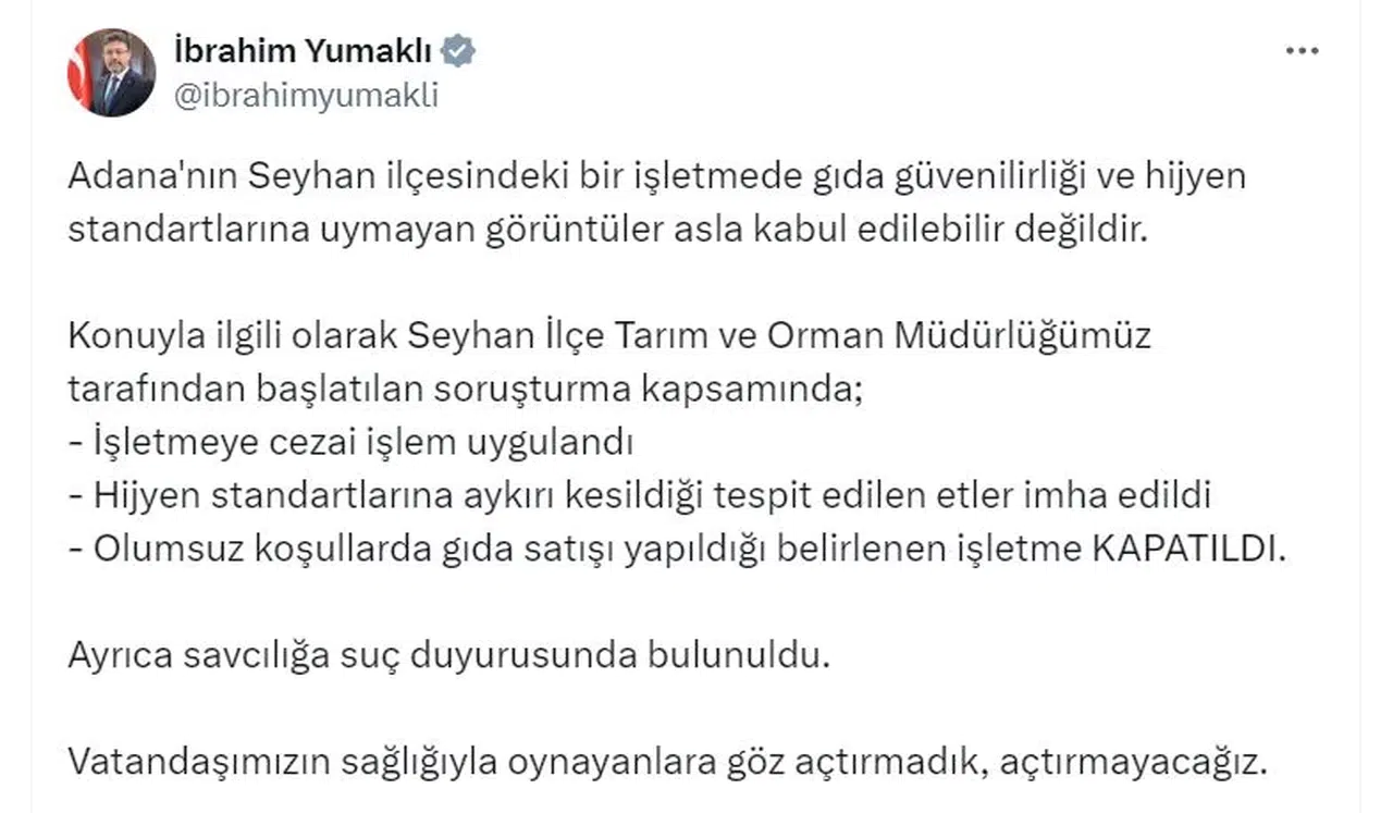 Adana'da kaçak ve usulsüz hayvan kesimine 148 bin 997 lira ceza (2)