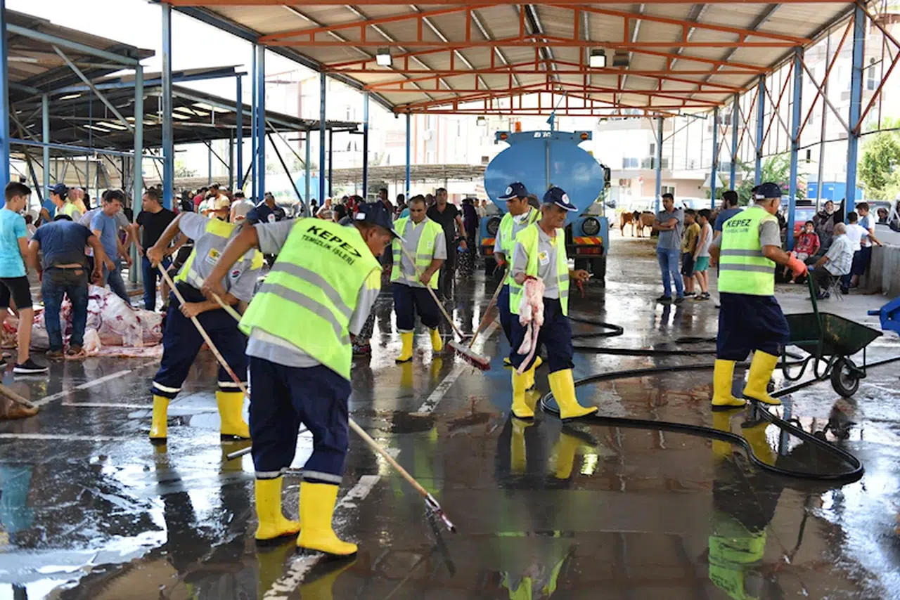 Kepez'de 9 noktada kurban kesim yeri 