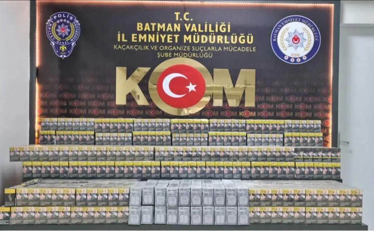 Batman’da 6 bin 610 paket kaçak sigara ele geçirildi