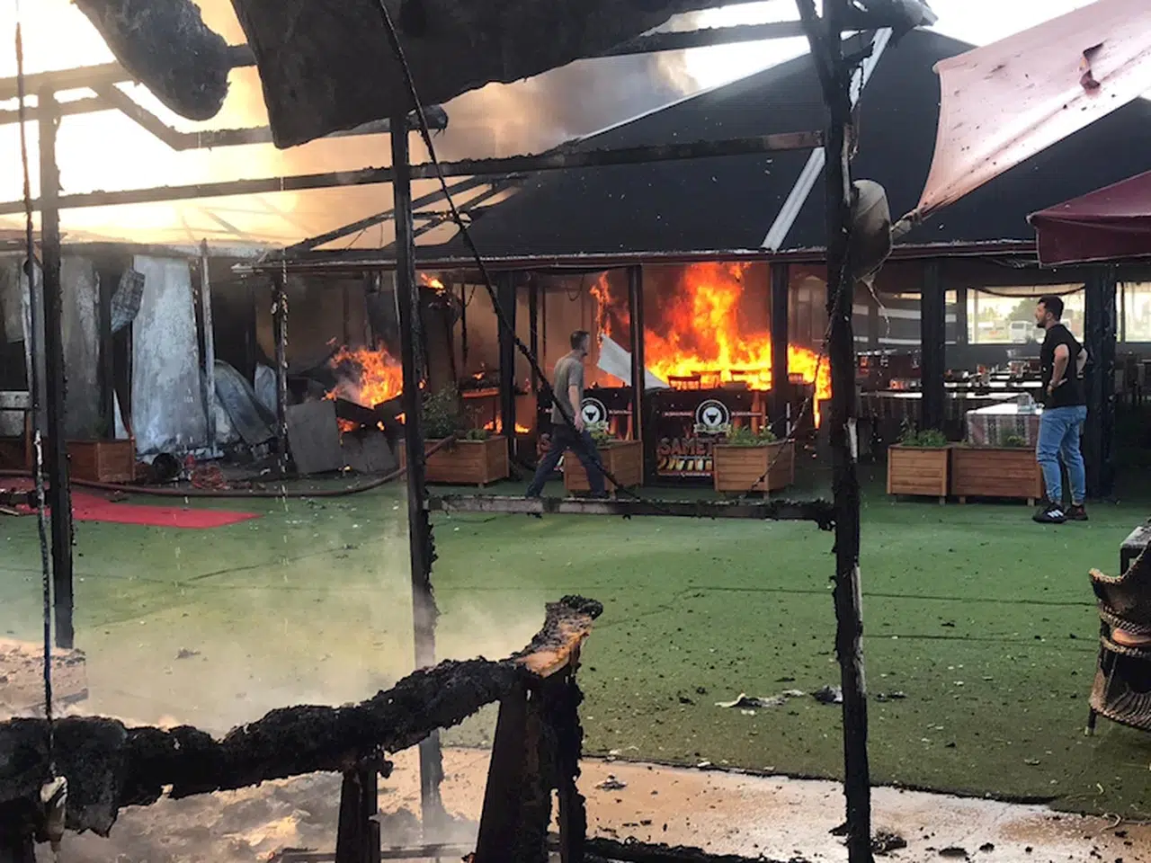 Konya'da restoranda yangın