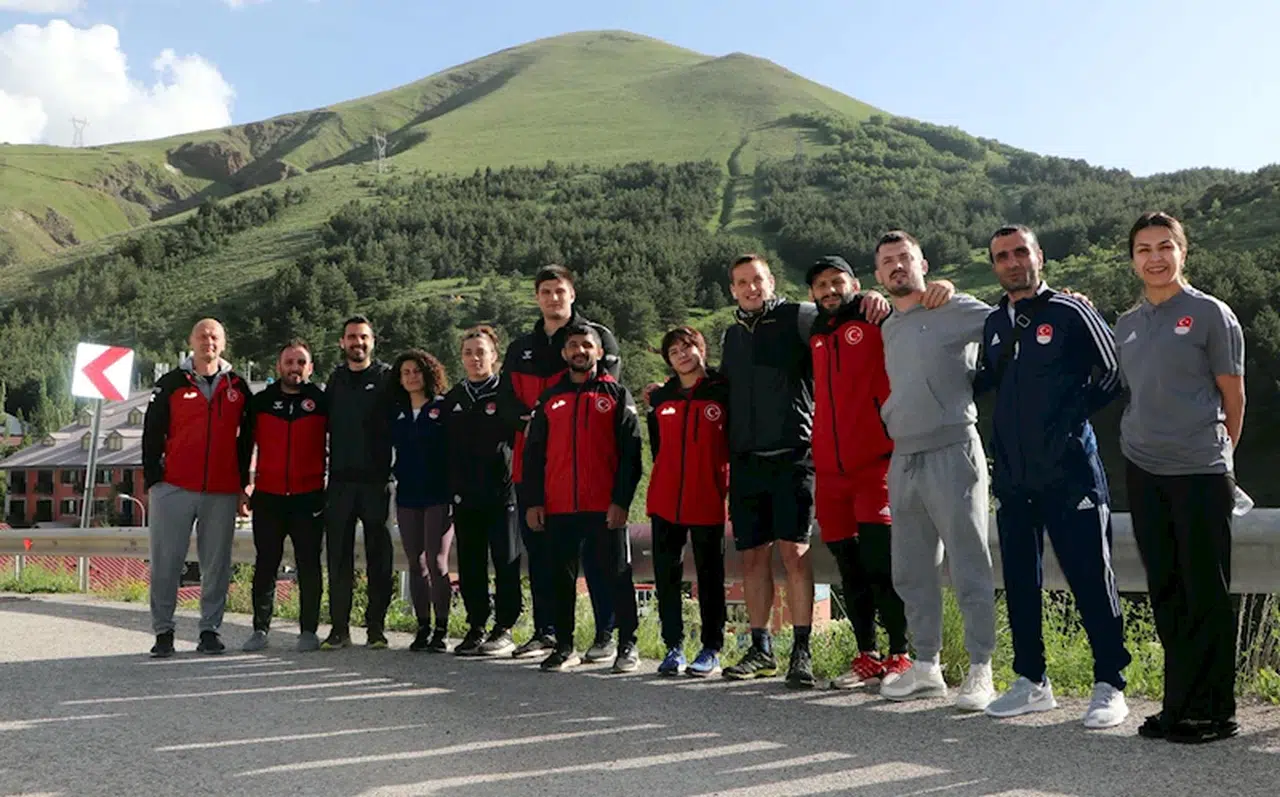 Olimpik milli judocular, Paris Olimpiyatları için Palandöken'de güç depoluyor