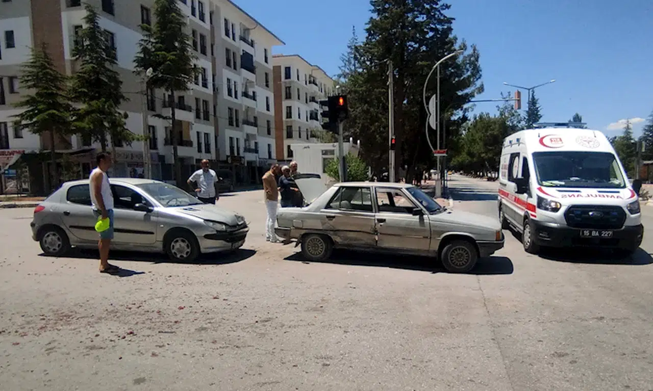 Burdur'da kaza: 1 yaralı