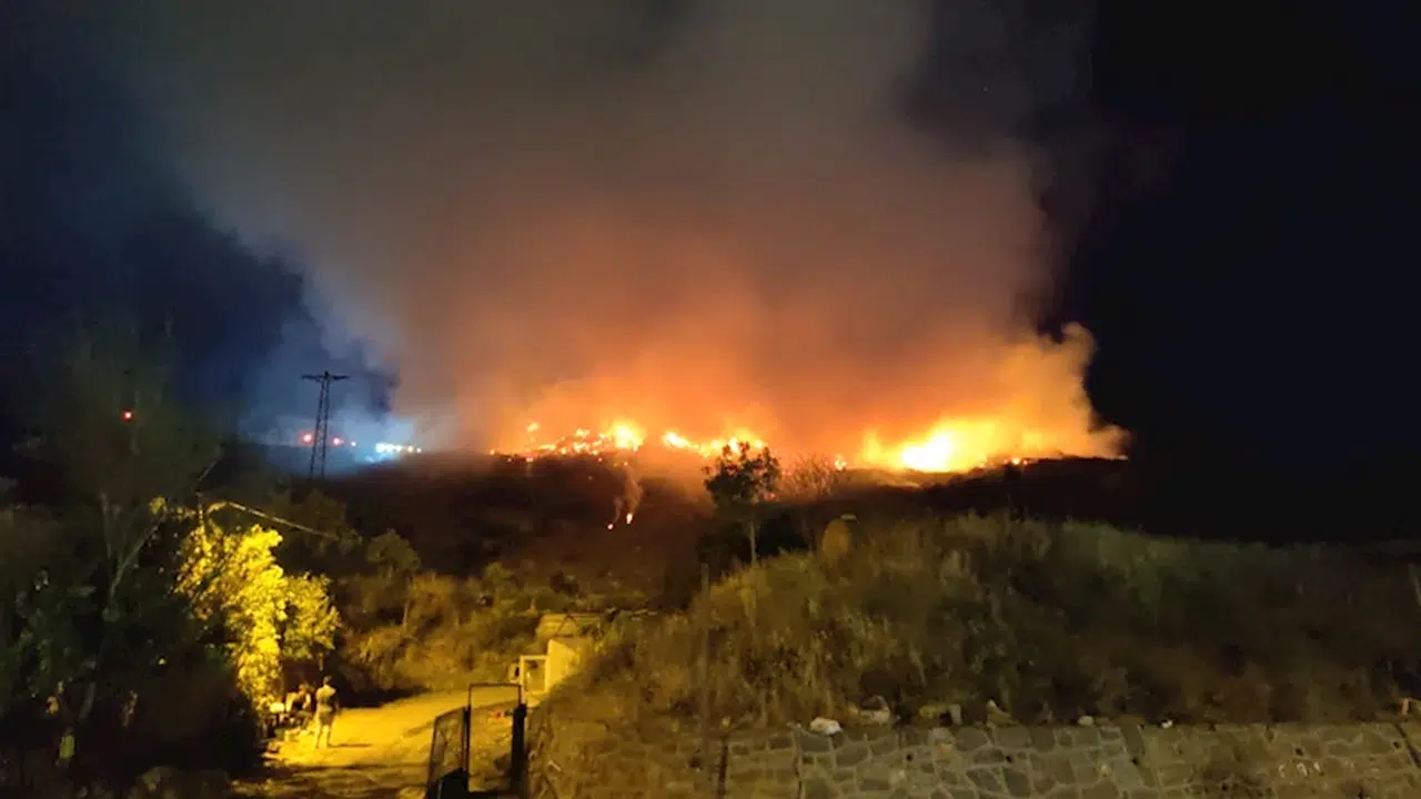 İstanbul-Sarıyer'de otluk alanda yangın-1 