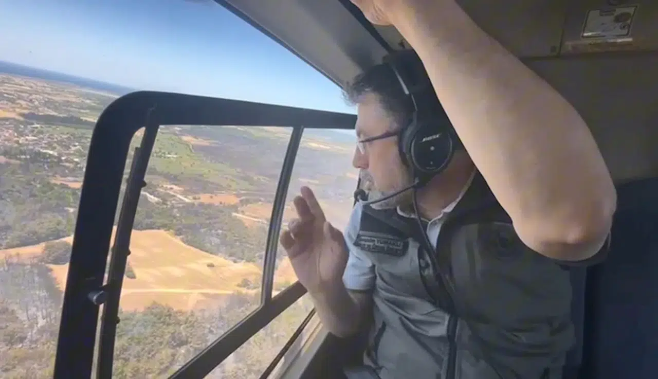 Bakan Yumaklı: Çanakkale'de yangından etkilenen alanın yaklaşık 575 hektar olduğunu tahmin ediyoruz (4)