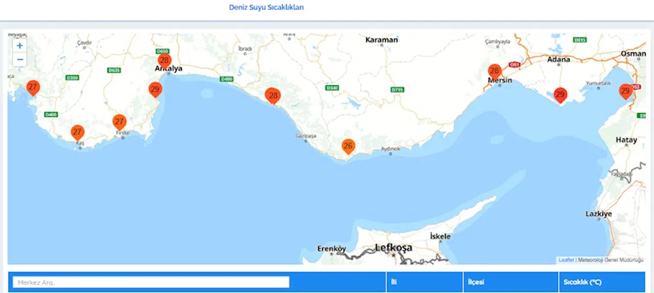 Akdeniz'de deniz suyu sıcaklığı 29 dereceyi aştı